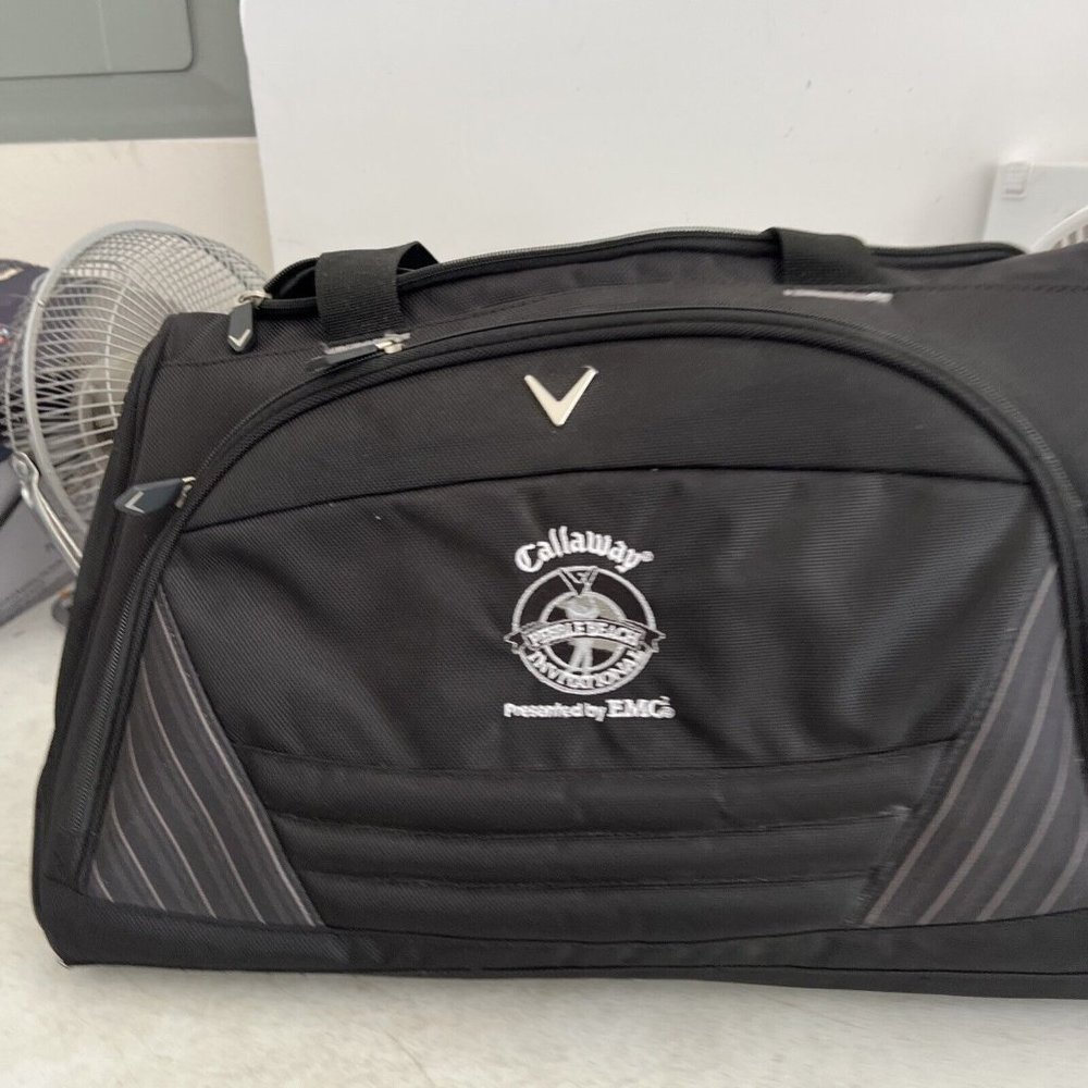 Callaway Pebble Beach Golf Unisex Black Travel Carry Duffel Gym Sports Bag